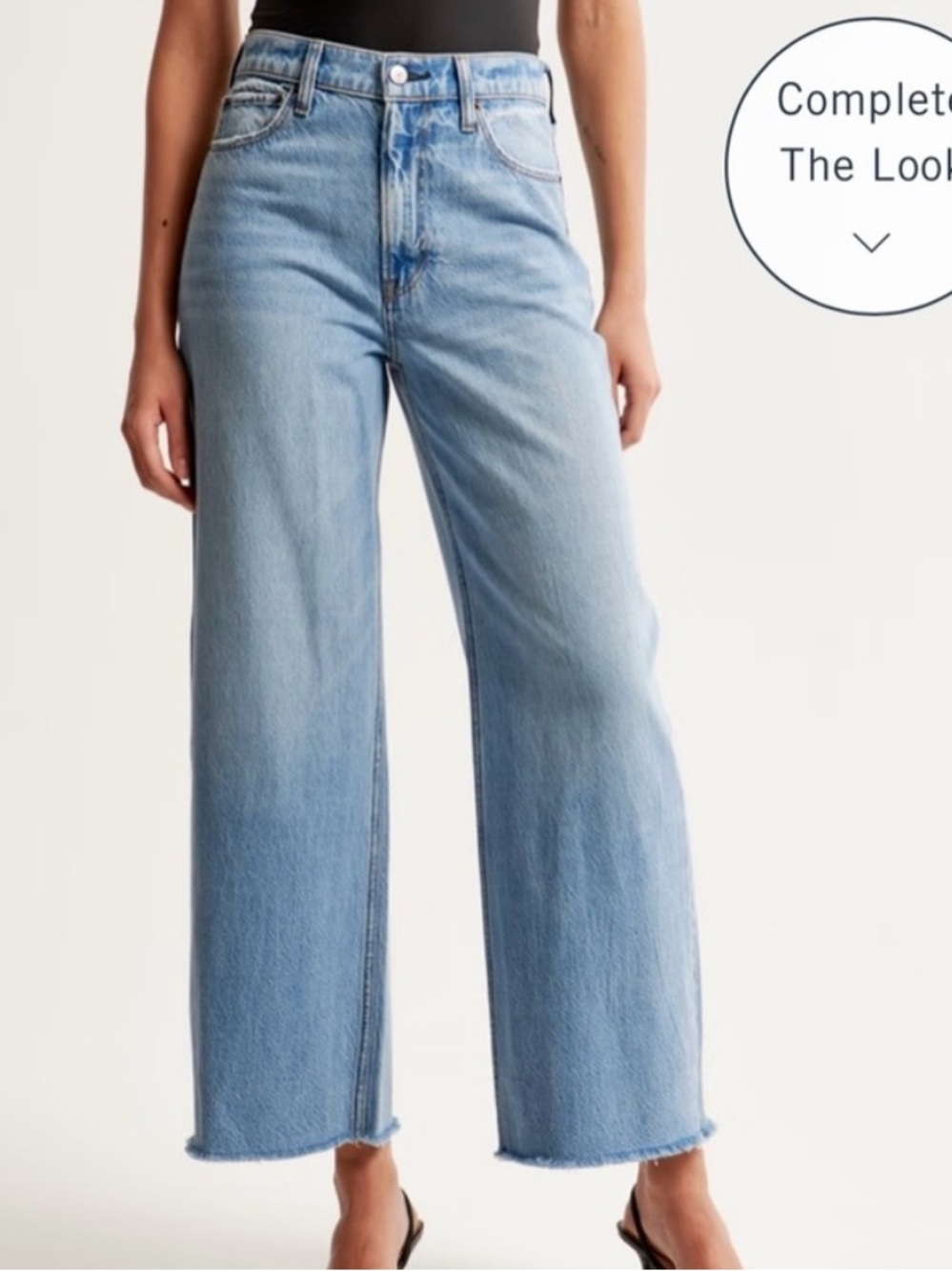 Abercrombie & Fitch The Crop Wide Leg Ultra High Rise